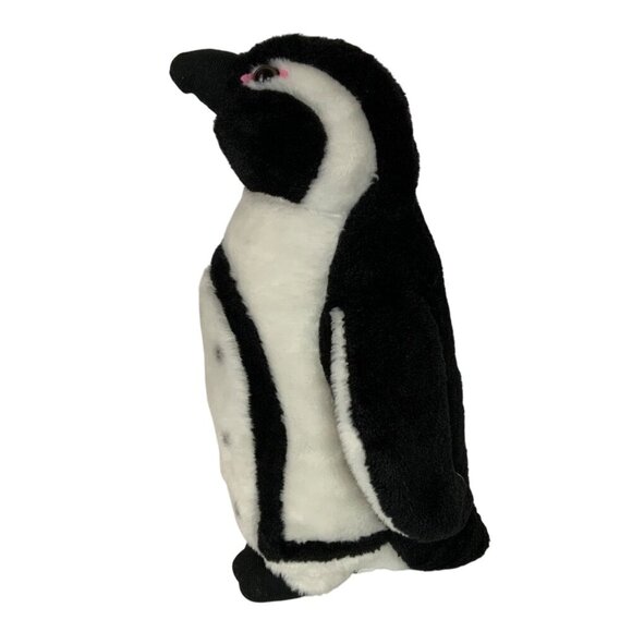 The Petting Zoo 1994 Spotted Penguin Plush Black White Stuffed Animal Vintage - Picture 3 of 7